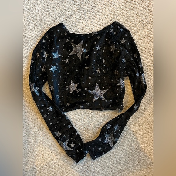 Crop long sleeve star stop - Picture 2 of 3